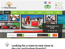 Tablet Screenshot of cairns-sharehouse.com